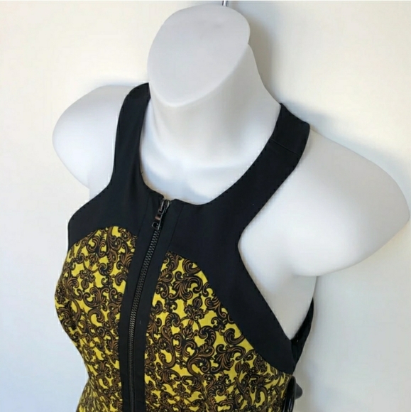 Robert Rodriguez black and yellow dress Sz 4 - Picture 3 of 10